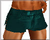 Shorts~Leather~Green