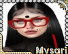 Nerd Glasses Red