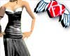 satin evening dressblack