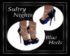 Sultry Night Blue Heels