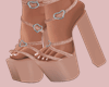 E* Brown Solersun Heels