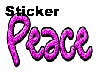 Animated Peace Sticker