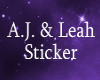 Our Sticker A.J. & Leah