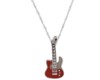 red guitar necklace