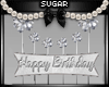 Silver Birthday Cake