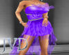 JVD Purple Flowered Dres