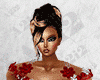 red wedding dress