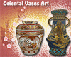 Oriental Duo Vase Art