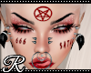[R] Zeta face tattoo red