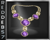 Gold Purple Necklace