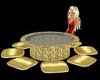 Gold chat Table