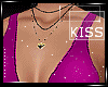 Kiss Purple GlliterDress