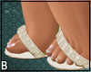 Cream FLoral 3D Heels