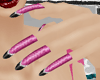 *E* pink long nails