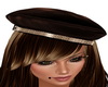 Brown leather Beret R