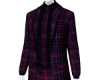 Violet Plaid Tie Suit