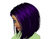 hair purple & black