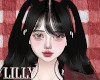 chiemi black bangs