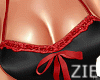 Cupid Dress BLK+Red