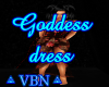 Goddess dress red dark