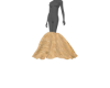 gold bridesmaid tail