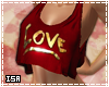 Red/Gold Love Top