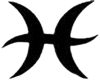 Plain Black Pisces
