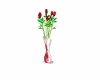 vase de roses rouge