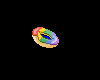 Tiny Rainbow Iced Donut