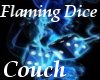Flaming Dice Couch