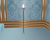 Blue~Gold Torch Lamp