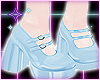 Blue Mary Janes