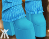 YA.Knit Boots Blue