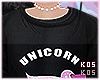 Kids Shirt Unicorn Black