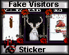 Fake Visitors Sticker