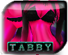 T:PinkBlack Frill Bikini