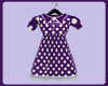 purple polkadot dress