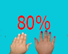 Any Hand Size /80%
