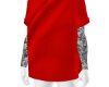 red collar shirt