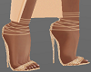 H/Cream Strappy Heels