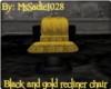Gold and Black recliner
