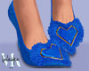 VK. Blue Heart Heels