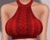 E* Red Crochet Top