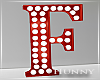 H. Marquee Letter Red F