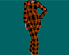 Prego Orange Plad Onesie