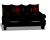 blk red pvc cuddle couch