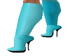 Shiny Teal Boots