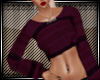 -H- Purple Crop Sweater