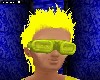 Yellow industrial goggle