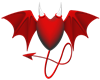 Devil Heart Sticker 2